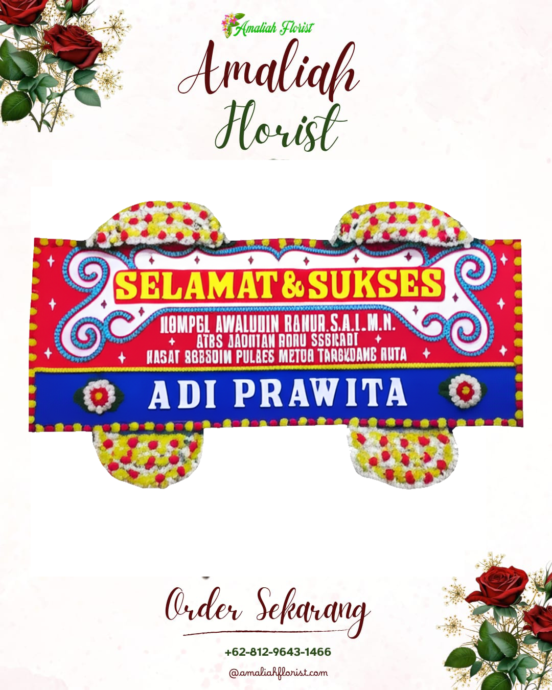Papan Bunga Ucapan Selamat Cilograng